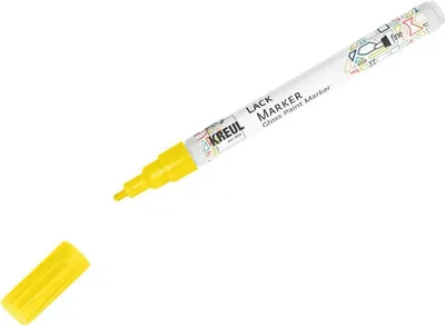 Produktbild von KREUL Lackmarker "Gloss Paint Marker" fine Strichstärke: 1,0 - 2,0 mm gelb