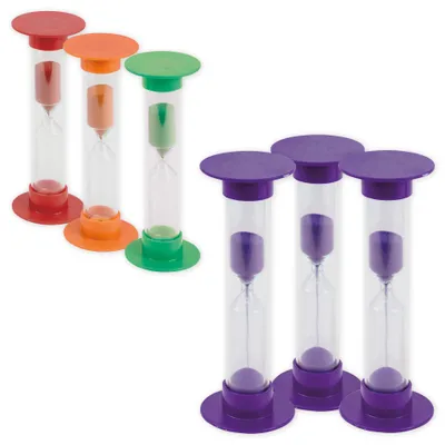Produktbild von TimeTEX Sanduhren-Set 3-tlg., 14,5 cm hoch, 5 cm ø (1 Zeiteinheit)