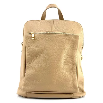 Produktbild von Florence Leder Rucksack Cityrucksack taupe beige OTF610I