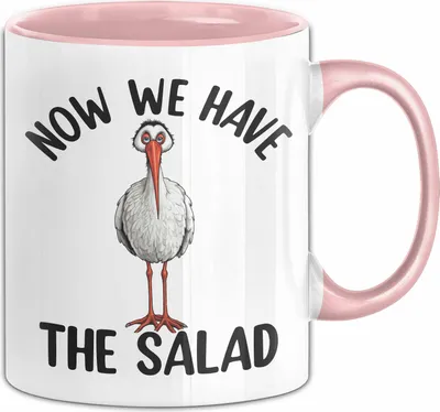 Produktbild von Now We Have The Salat Tasse Geschenk Kaffee-Becher (Rosa)