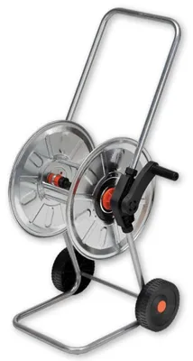 Imagen del producto de Soporte para manguera de plástico, adecuado para mangueras de 30 metros. Carro para manguera para riego de jardines