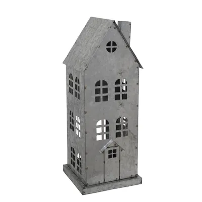 Produktbild von Laterne ZINKHAUS grau aus Metall H38cm Lichthaus Dekohaus - GROSS