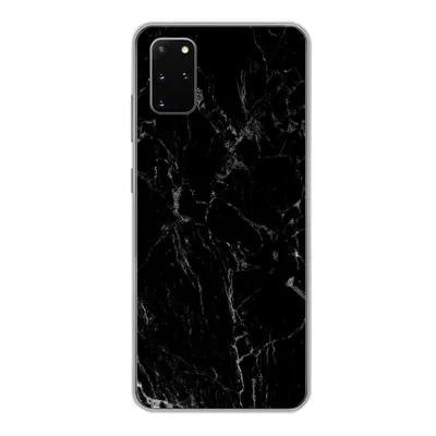 Produktbild von MuchoWow® Handyhülle Schutzhülle Hülle für Samsung Galaxy S20 Plus Marmor - Schwarz - Naturstein Silikon Softcase Handy Hülle - Hartschale