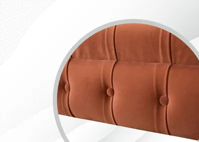 Produktbild von Chesterfield Braun Dreisitzer Stoff Wohnzimmer Design Polster Sofa Neu Textil