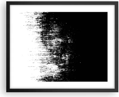 Produktbild von Gerahmtes Poster - Schwarzer Rahmen - Abstraktion dunkel schwarz und weiß - 50x40 cm - Wand Bild - Wanddeko - Wandbilder - Kunstposter - Wandposter - Bilderrahmen - Bilder - P2BAA50x40-4601