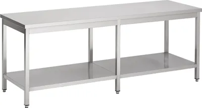 Image de Table de travail Combisteel avec piètement en acier inoxydable 2300 x 800 x 900 mm