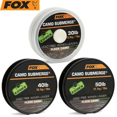Produktbild von Fox Submerge Camo Lead free woven Leader - Vorfachschnur, Tragkraft:30lbs/13.6kg