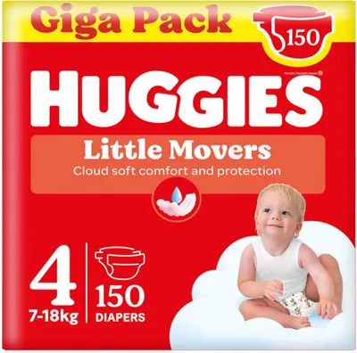 Image de HUGGIES Little Movers vel. 4 (150 ks)