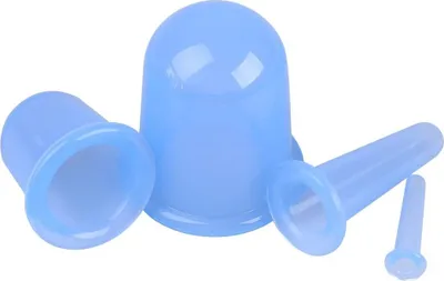 Produktbild von Schröpfen Silikon schröpfgläser silikon, cupping set, massage cups, gesicht schröpfen anti-cellulite massage vakuum gerät