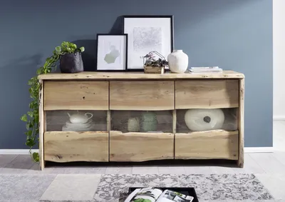 Produktbild von MASSIVMOEBEL24 Sideboard Akazie 191x45x96 natur lackiert PURE ACACIA #708