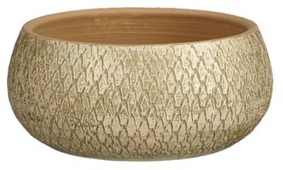 Produktbild von Mica Decorations Blumentopf Madeira - 27x27x13 cm - Terrakotta - Creme