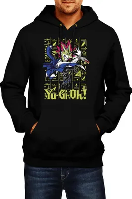 Produktbild von Herren Kapuzenpullover Japan Manga Anime Comics Yu Gi 032, Man XL / Schwarz