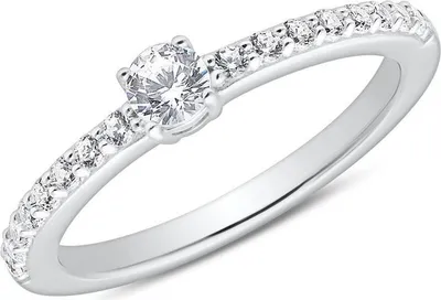 Produktbild von Zirkoniabesetzter Verlobungsring aus Sterlingsilber von JEWLIX