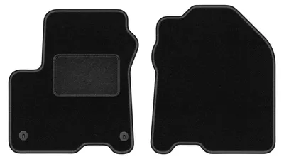Immagine prodotto di Wielganizator tappetini auto velours anteriori adatto per Hyundai Kona EV / Electric (2017-, crossover) neri, set 2 pz, con fissaggi