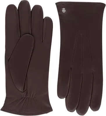 Roeckl Herren Nappa-Lederhandschuhe Riga mit Wollfutter in braun