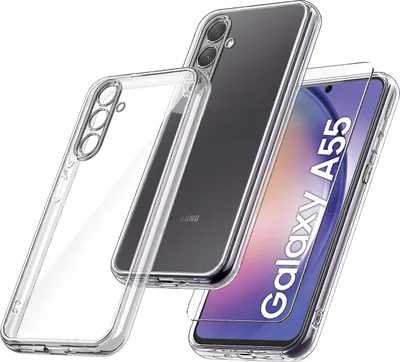 Immagine prodotto di Custodia per Samsung Galaxy A55 | A55 5G RINFORZATA 360° CLEAR + Vetro 9H
