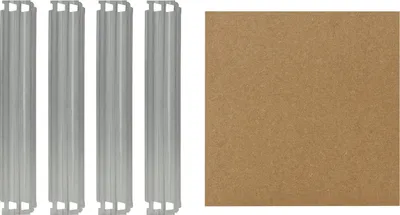 Produktbild von shelfplaza PRO 45x45 cm Fachboden-Set in verzinkt für PRO Schwerlastregale