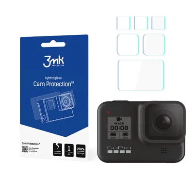 Produktbild von 3mk Display Hybridglas Cam Protection für GoPro HERO 8 Black transparent 0,16mm