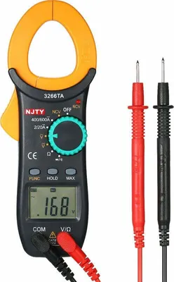 Produktbild von Stromzange Multifunktional, 2-in-1 Strommessgerät mit True RMS für Elektriker und Haushalt