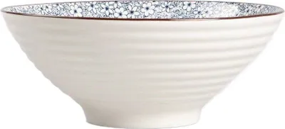 Obrázek produktu pro HOMLA NAVIA mísa tmavě modrá s květy 21 cm
