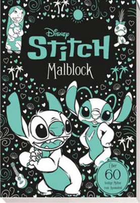 Produktbild von Disney Stitch: Malblock: über 60 lustige Motive zum Ausmalen!