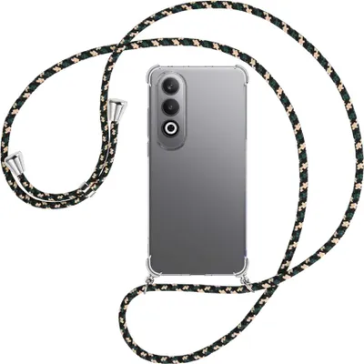 Produktbild von Handykette Backcover-Schutzhülle mit Band (Metall silberfarben) für OnePlus Nord CE4 5G - camouflage