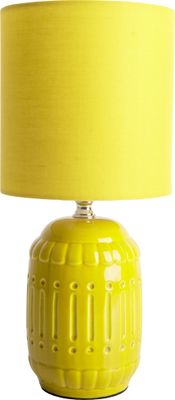 Näve Leuchten Keramik Tischleuchte "Erida" Tischleuchte ERIDA mit E14 Keramik Tischleuchte "ERIDA",  Tischlampe aus Keramik, gelb, mit E14-Fassung, für Esszimmer, Wohnzimmer, Diele oder Büro, Tischleuchten innen