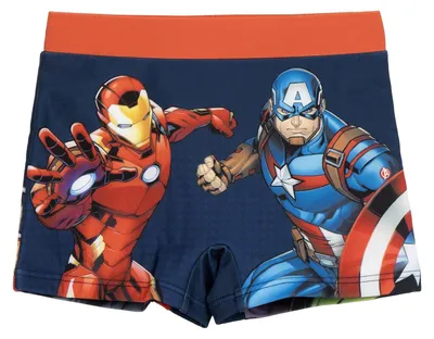Immagine prodotto di Costume da bagno per ragazzi con i personaggi degli Avengers – costume da bagno Marvel per ragazzi, ideale per la spiaggia e la piscina