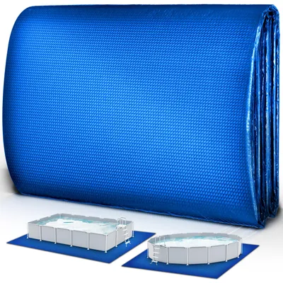 Produktbild von tillvex Poolunterlage 396 x 396 cm Bodenplane Bodenschutzplane Pool Bodenschutz Folie