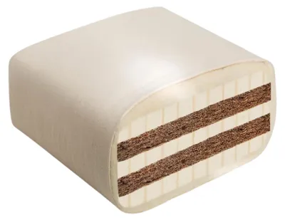 Produktbild von Prolana Naturlatex und Kokosfaser Matratze SAMAR 15 cm fest 100 × 200 cm Drell + Baumwoll-Ummantelung