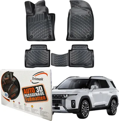 Produktbild von Trimak Autofußmatten kompatibel mit SsangYong Torres Auto Allwetter Gummimatten