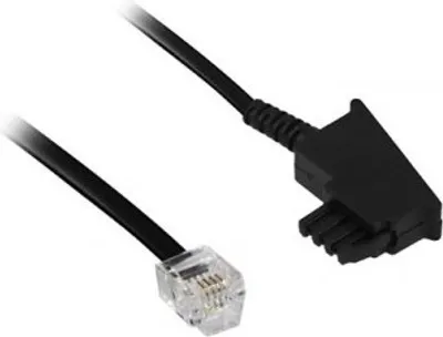 Produktbild von Telefonkabel (Universal-Pin Out), Schwarz, 10 m