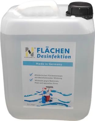Produktbild von NURFUERDICH 5 Liter Desinfektionsmittel Schnelldesinfektion mit 51% Alkohol Gehalt Flächendesinfektion