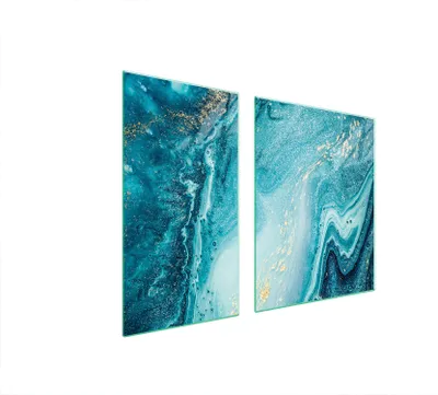 Produktbild von Glasschutzplatte Für Herd 90X52 Marmor