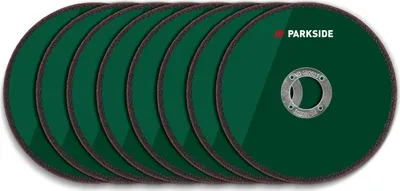 Produktbild von PARKSIDE® Winkelschleiferzubehör 125 mm Trennen (Aluminium-Trennscheibe 8tlg.)