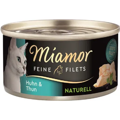 Image de Miamor 80gx24 Filets fins nature poulet & thon