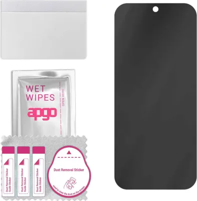 Produktbild von apgo Hybrid Privacy Schutzglas, Matt, kompatibel mit Huawei Pura 70 Pro+, Anti-Spy, toller Ersatz für Hartglas, kratzfester Displayschutzglas, Displayschutz, Full Glue