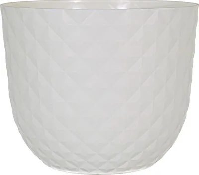 Image de Pot Havana Tropical Blanc Design Tropical, Résistant, Polyvalent - Artevasi