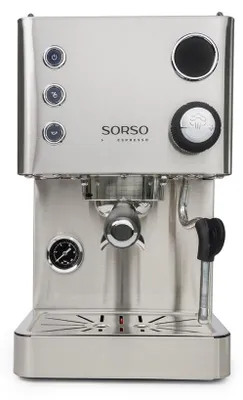 Produktbild von SORSO Espresso Siebträgermaschine – Edelstahl