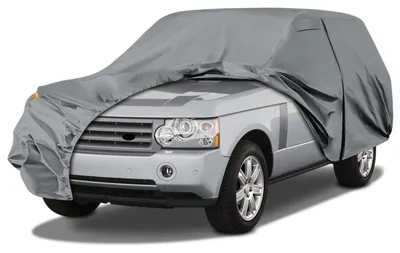 Obrázok produktu pre Vodotesný kryt na auto, vhodný pre modely Land Rover Range Rover L322, L405, L460, ročníky 2001-2025. Vhodný na celoročné používanie, pre vonkajšie uskladnenie a do garáže. S integrovaným zipsom na dvere