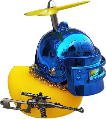 Produktbild von Motorrad -Lenker -Entenschmuck kleiner gelber Helm