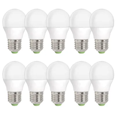 Produktbild von 10 x LED Leuchtmittel Tropfen 4W = 29W E27 matt Kugel 160° warmweiß 3000K