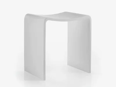 Produktbild von Hocker Badhocker Mattstone weiß Design Lineabeta
