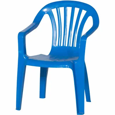 Produktbild von Kindersessel, blau Vollkunststoff, Monoblock, stapelbar