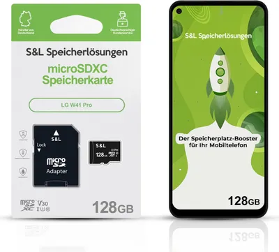 Produktbild von microSD Speicherkarte S&L für LG W41 Pro - Speicherkapazität: 128 GB