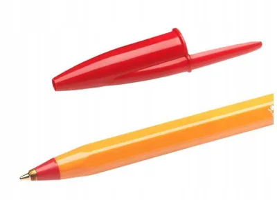 Zdjęcie produktu dla BiC® 8099241 Pióro kulkowe pomarańczowe, 0,35 mm, kolor pisania czerwony