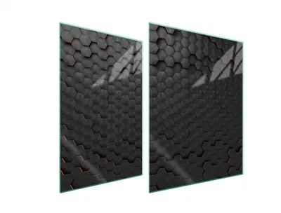 Produktbild von Glasschutzplatte Für Herd 70X52 Schwarz