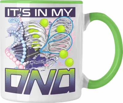 Produktbild von Trendation - Tennis Tasse Geschenk für Tennis-Spieler Trainer Coach Geschenkidee Spruch (Grün)
