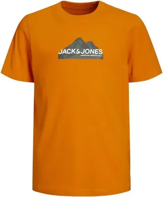 Produktbild von Jack & Jones Mountain Logo Kurzarm-t-shirt Orange 10 Years Jungen Orange 10 Years