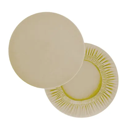 Produktbild von Stück Stoff Büro Meeting Möbel Zubehör Hockerbezug Runde Barhockerbezüge - Superweicher und waschbarer elastischer Hockerbezug für 30-45 cm Stuhl,Beige